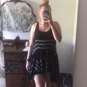 Free People | Voile and Lace Trapeze Slip | Black